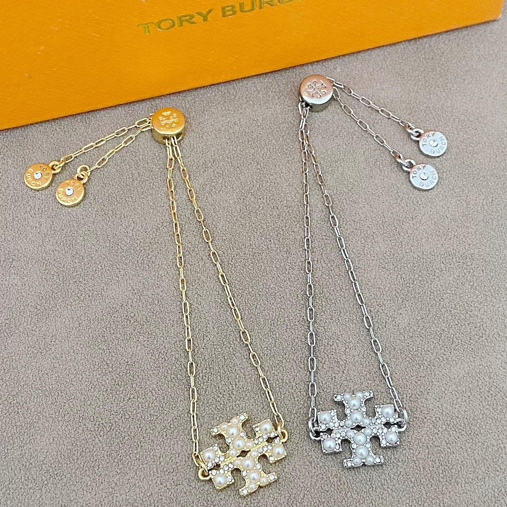 Tory Burch Full Diamond Double Copper Plated Metal Bracelet